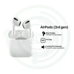 هدفون بی سیم اپل مدل AirPods 3 همراه با محفظه شارژ - parstechnotel پارس تکنوتل