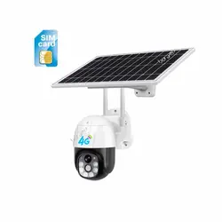 دوربین چرخشی خورشیدی سیم کارتی v380 4g-LTE
