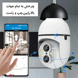 دوربین لامپی چرخشی زوم دار 10x