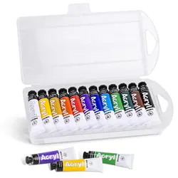 رنگ آکریلیک تیوب آلومینیومی 12 رنگ 7/5 میل پریمو - رنگ چین