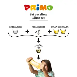 ست اسلایم اکلیلی 5 تایی 240 میل پریمو - رنگ چین