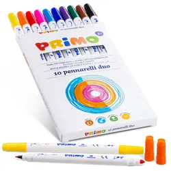 ماژیک دوسر 10 تایی پریمو - رنگ چین