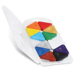 مداد شمعی مثلثی 12 رنگ پریمو - رنگ چین