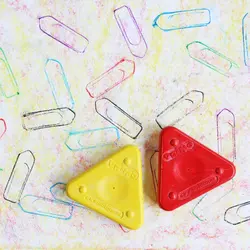 مداد شمعی مثلثی 12 رنگ پریمو - رنگ چین