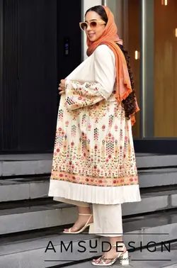 مانتو سوزن دوزی Mirall کرم