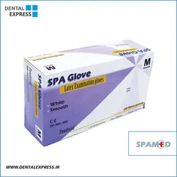 دستکش لاتکس بدون پودر SPA