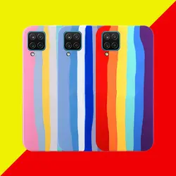 کاور سیلیکونی طرح رنگین کمان برای گوشی موبایل samsung a12 و M12 | یوکالا