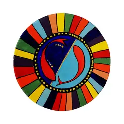 بشقاب دیوارکوب طرح ماهی قرمز