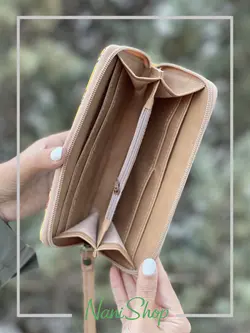 کیف پول زیپ دار طرح ماگ