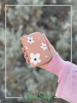 جا کارتی زیپ دار طرح بابونه