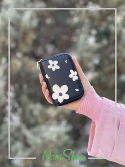 جا کارتی زیپ دار طرح بابونه