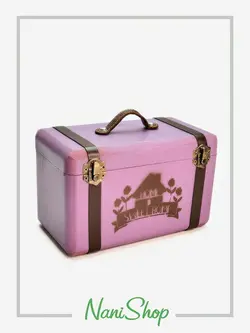 چمدان چوبی سایز 5 طرح برگ، آناناس،فولکس واگن، SWEET HOME