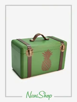 چمدان چوبی سایز 5 طرح برگ، آناناس،فولکس واگن، SWEET HOME