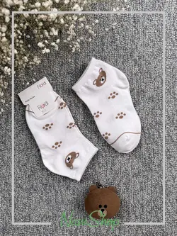 جوراب بچگانه مچی طرح Happy bear وارداتی