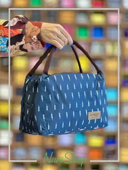 کیف غذا برزنتی عایق دار طرح گندم