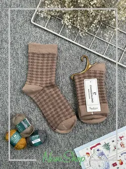 جوراب ساقدار طرح گل ریز وارداتی