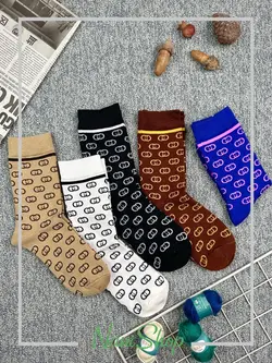 جوراب ساقدار بافت طرح کاموا