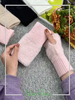 دستکش نیم پنجه موهری