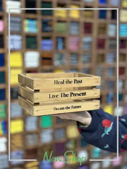 جعبه چوبی شابلون دار