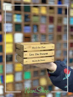 جعبه چوبی شابلون دار