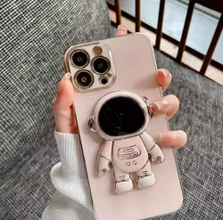 کاور آیفون مدل فضایی همراه با پاپ سوکت(پایه گوشی)