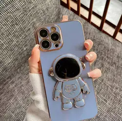 کاور آیفون مدل فضایی همراه با پاپ سوکت(پایه گوشی)
