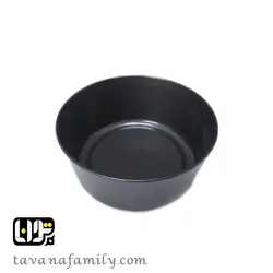 قالب تفلون گرد کف جدا مشکی بزرگ - آجیل و خشکبار توانا