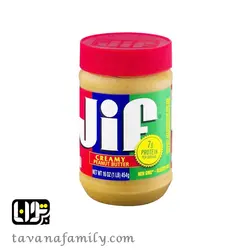 کره بادام جیف ساده (قرمز) - آجیل و خشکبار توانا