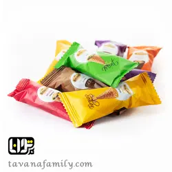 شکلات نان مخروطی مینی رنگین کمان - آجیل و خشکبار توانا