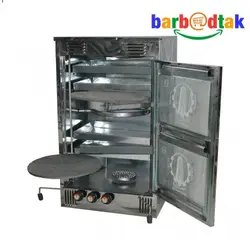 تنور گازی 4 طبقه سینی 2 چدن مدل TF14503