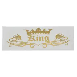 برچسب شیشه خودرو طرح KING - مشخصات قیمت و خرید برچسب و استیکر شیشه جلو