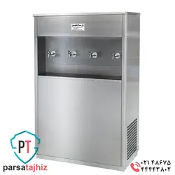 آبسردکن استیل بزرگ چهار شیر 4BSLarge steel water cooler with four taps 4BS