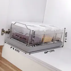 سبد حبوبات سه مخزنه ریلی ادلان مدل A358 بررسی قیمت وخرید - فروشگاه اینترنتی یراق نما🛒