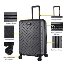 چمدان مسافرتي كاترپيلار در سه سايز ( S-M-L ) کد001 - کفش caterpillartehran