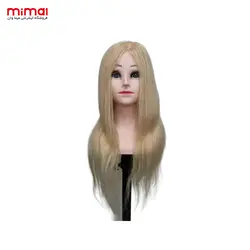 سر مانکن نیم تنه 100% طبیعی رنگ و شینیون قد 60