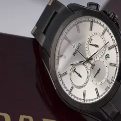 ساعت مچی رادو Rado سه موتوره تقویم دار صفحه سفید کد292