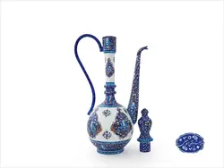 گلاب پاش مینا کاری طرح ترنج اثر اسماعیلی