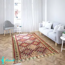 گلیم ابریشمی سایز قالیچه ( 120 در 2000 )  دشت مغان
