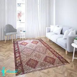 گلیم دست بافت ابریشمی سایز قالیچه (120 در 2000 ) دشت مغان
