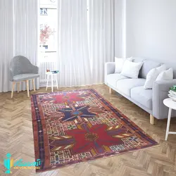 گلیم دشت مغان بافته از پشم در سایز قالیچه