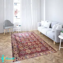 گلیم دشت مغان پشمی  سایز قالیچه ۱۲۰ در ۲۰۰۰