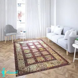 گلیم ذرع و نیم ابریشمی دشت مغان 110 در 160