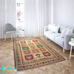 گلیم فرش سوزنی سیرجان سایز ذرع و نیم  (1125)