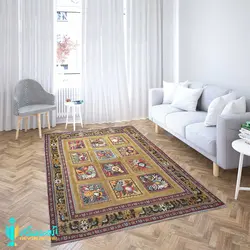 گلیم فرش سوزنی سیرجان سایز ذرع و نیم 1122