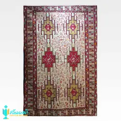 گلیم ورنی ابریشم دشت مغان سایز ذرع و نیم 110 در 160