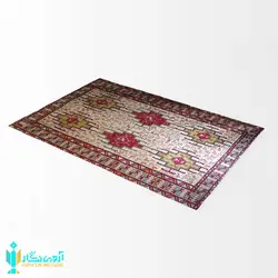گلیم ورنی ابریشم دشت مغان سایز ذرع و نیم 110 در 160