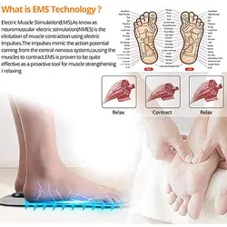 ماساژور هوشمند کف پا ای ام اس مدل EMS FOOT MASSAGER | دیجی اس کالا