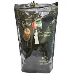 شکلات خرما همراه با بادام مدل تلخ 60 درصد 500 گرم