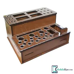 استند چوبی نگهدارنده ابزارآلات موبایل - موبایل کاو
