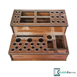 استند چوبی نگهدارنده ابزارآلات موبایل - موبایل کاو